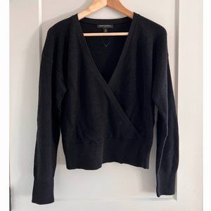 Banana Republic Forever Wrap Sweater Black